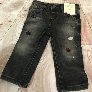 New~Genuine Kids from OSHKOSH Jeans 12 Month Black